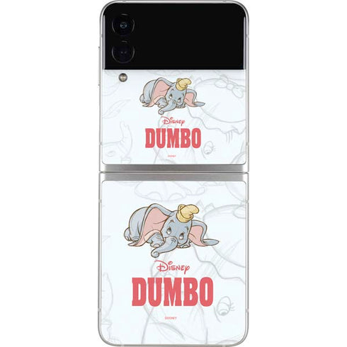 Disney Dumbo Classic sketched portrait Galaxy Z Flip3 5G Skin
